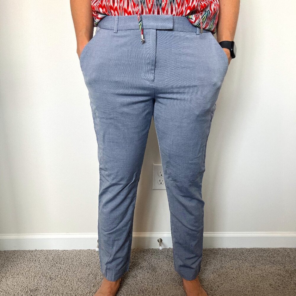 Antonio Melani Blue Trousers – Size 6 | Viscose-Wool Blend